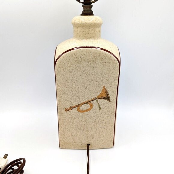 Rare 1950s 10th Dragoons Infantry Table Lamp Ceramic Stoneware Military Army - Picture 4 of 8